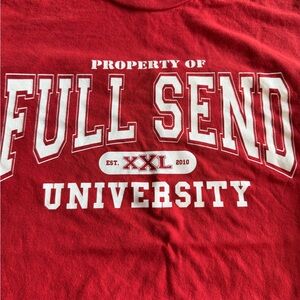 Red Short Sleeve Collegiate Tee